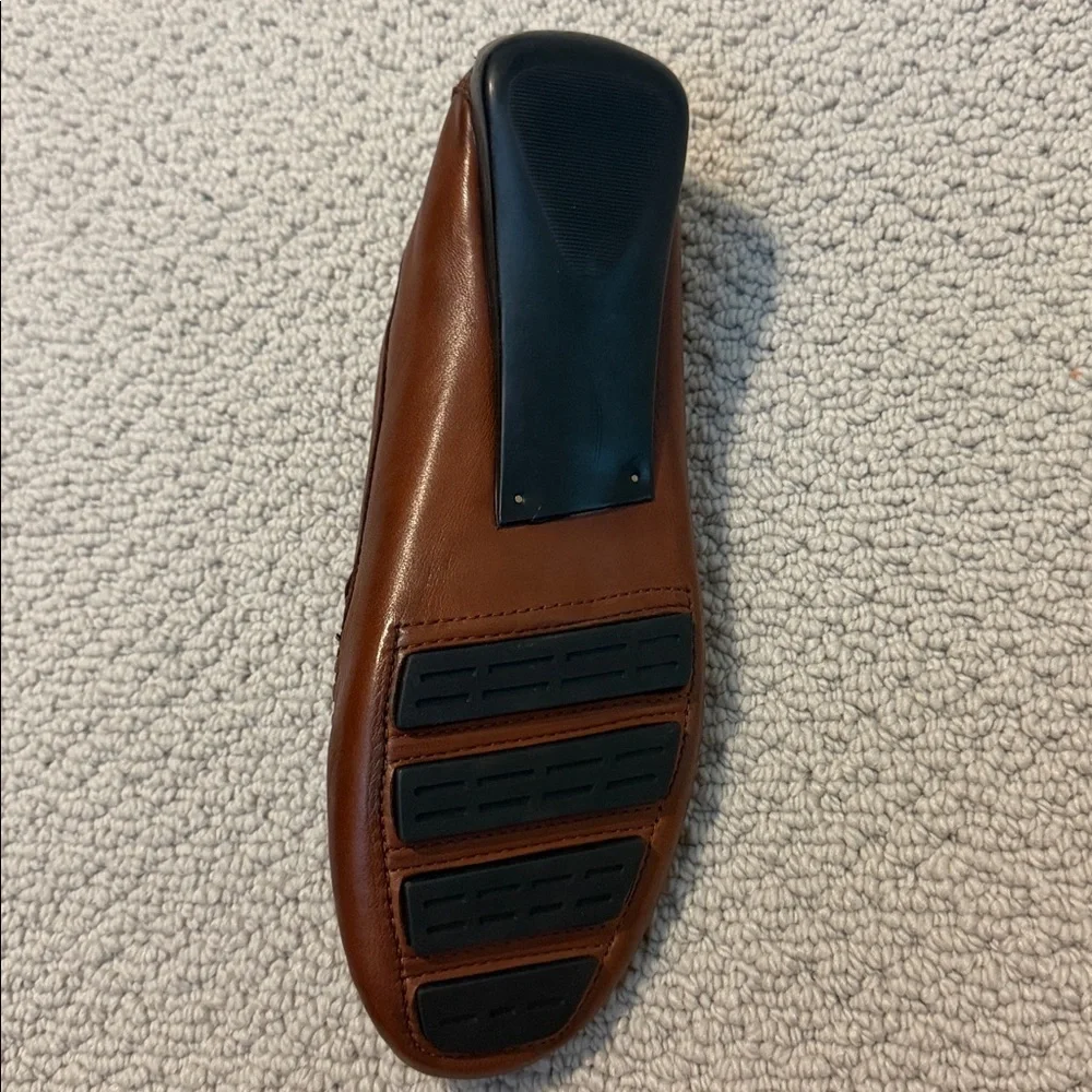Robert Zur Woven Leather Loafers in Rich Brown
